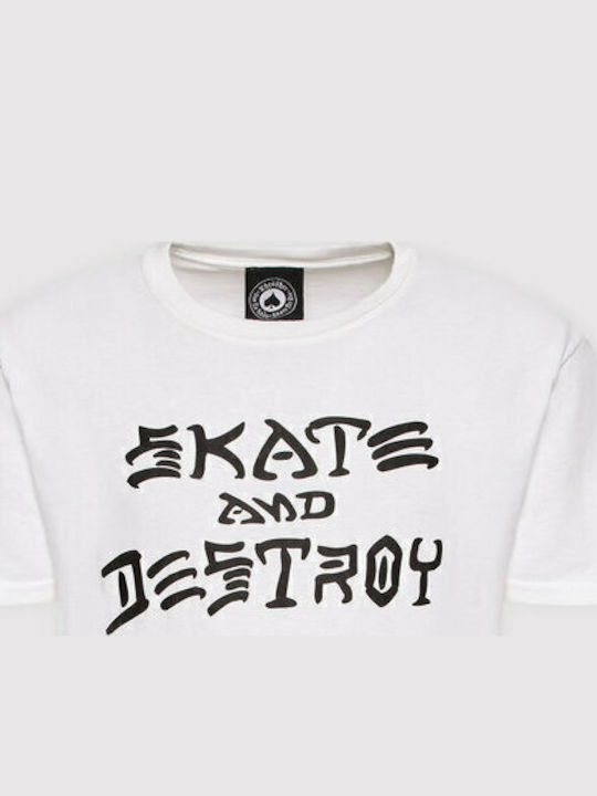 Skate Destroy T-Shirt Weiß