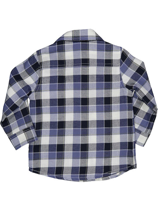 Shirt plaid blue Birba Trybeyond 999 30007 00 97Z Boy