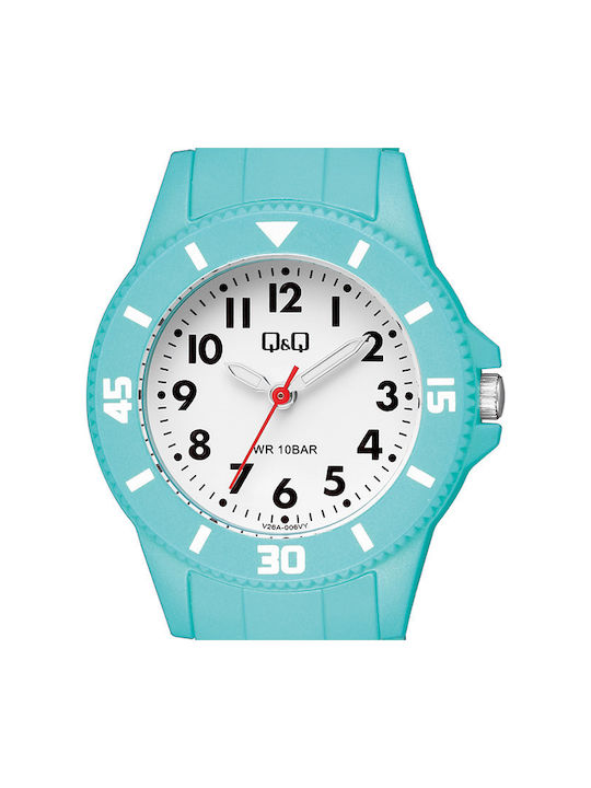 Q&Q Kids Analog Watch with Rubber/Plastic Strap Light Blue