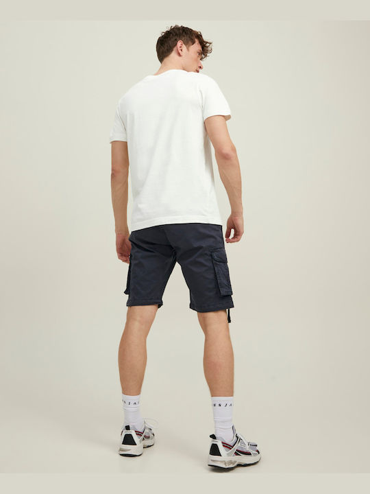 Jack & Jones T-shirt Bărbătesc cu Mânecă Scurtă Alb