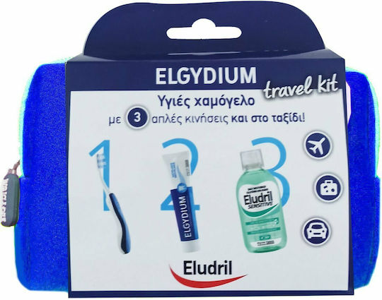 Elgydium Eludril Travel Kit Toothpaste 50ml, Toothbrush & toothpaste Mouthwash
