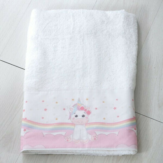Bellissimo Set Christening Oilcloths Unicorn White-Pink 3 Pieces