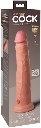King Cock Dual Density Ρεαλιστικό Dildo με Βεντούζα Nude 23cm