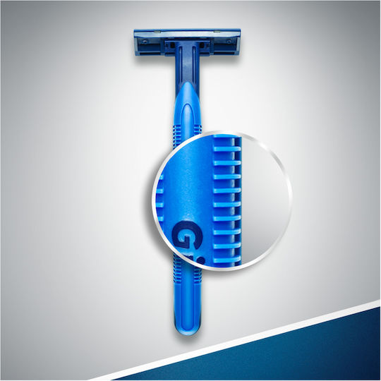 Gillette Blue II Slalom Plus Ξυραφάκια μιας Χρήσης με 2 Λεπίδες & Λιπαντική Ταινία 5τμχ