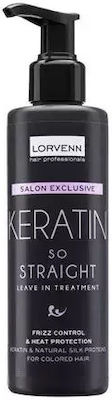 Lorvenn Salon Exclusive Keratin So Straight Leave-In-Treat Lotion Λείανσης για Ξηρά Μαλλιά με Κερατίνη 200ml