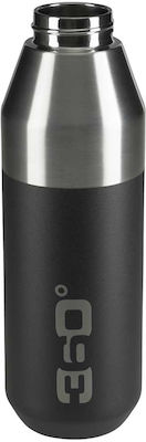 360 Degrees Insulated Sip Bottle Thermos Stainless Steel BPA Free Black 750ml with Loop 36040-00043black