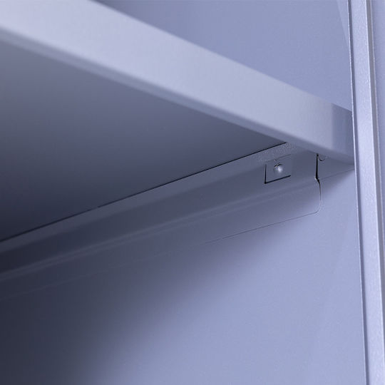 Locker Metal with 4 Cabinets Anthracite Checkmate 90x45x190cm