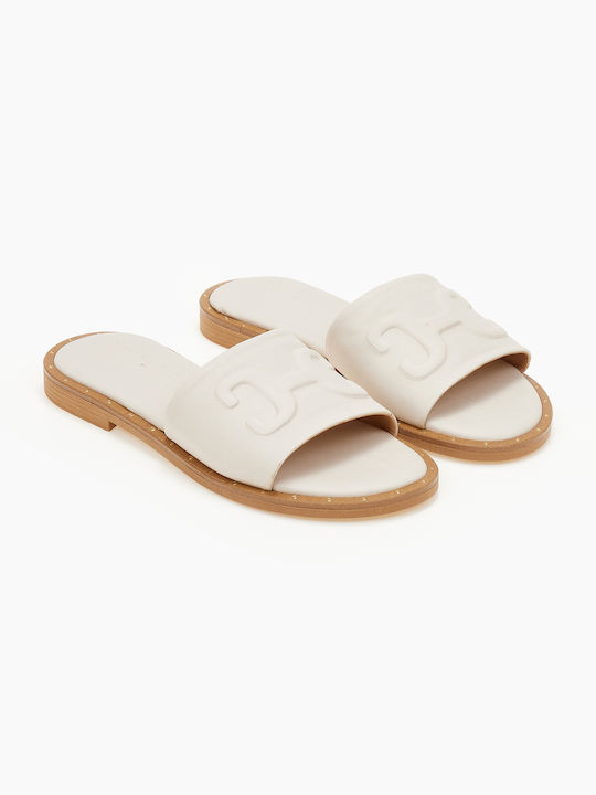 Zizel Women's Flat Sandals in White Color