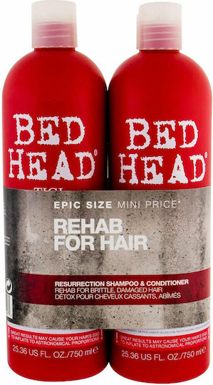 Tigi Bed Head Resurrection Duo Shampoo 750ml & Conditio Hair Treatment Set for Colored Hair with Shampoo 2pcs