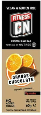 Nutree Fitness On Bar with 15gr Protein & Flavor Chocolate Orange 60gr