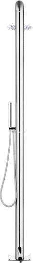 vidaXL Pool Shower 62x62cm Silver