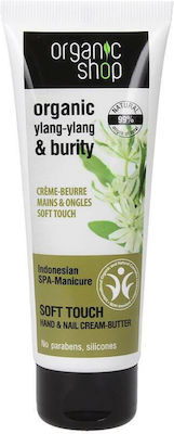 Natura Siberica Organic Shop Ylang Ylang & Burity Feuchtigkeitsspendende Handcreme und Nägel 75ml