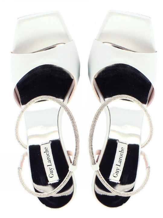 Leder Sandalen White Pearl