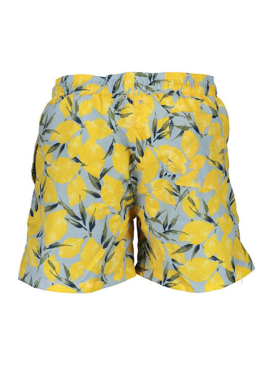 Men's Swimwear Shorts Yellow Floral