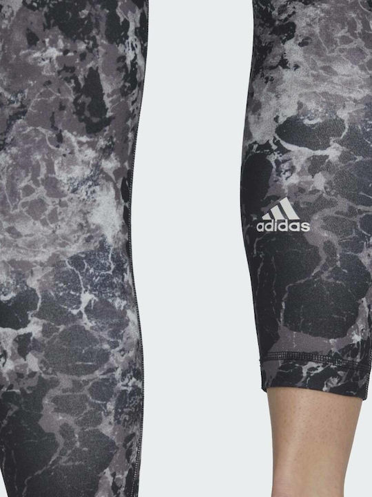 Essentials Yoga Γυναικείο Cropped Κολάν Ψηλόμεσο Grey Two