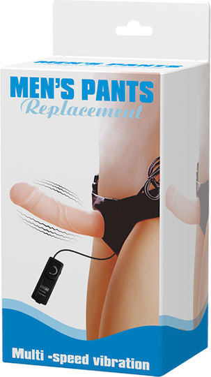 Baile Men's Pants Replacement Harness with Dildo 17cm and Vibration in skin color