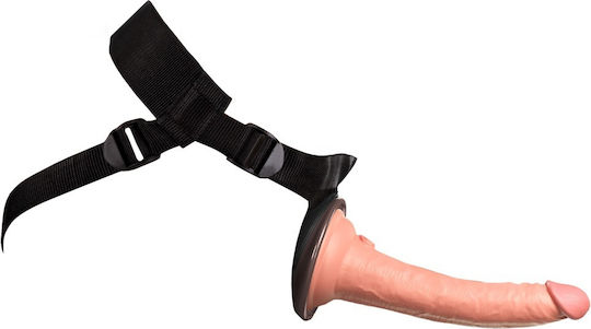 Pipedream King Cock Elite Ultimate Vibrating Silicone Body Dock Kit Harness με Dildo 22cm σε Μαύρο Χρώμα
