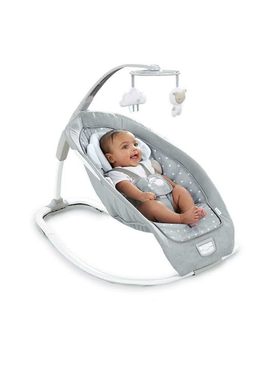 Ingenuity Electric Relax pentru Bebeluși Cuddle Lamb cu Muzică și Vibrații Gri pentru Copil până la 18kg