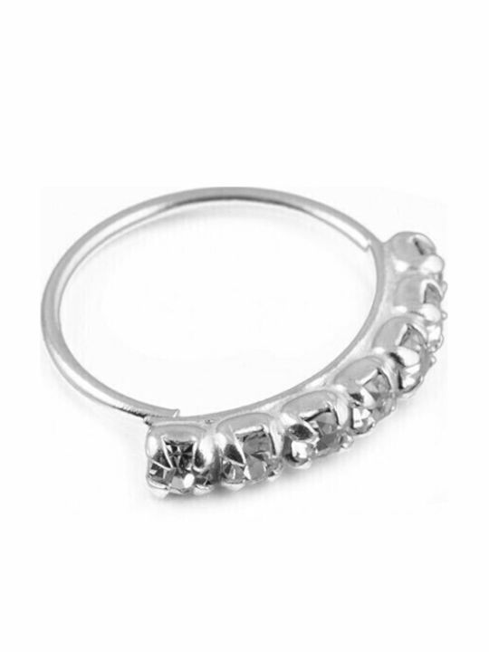 Poco Loco Nasenpiercing Clicker Aus Silber 10 x 10 mm Silber