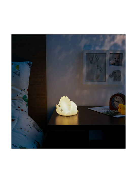 Navaris Led Παιδικό Διακοσμητικό Φωτιστικό Αφής Dino Triceratops Λευκό