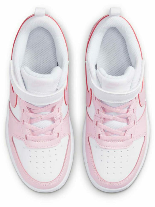 Court Borough Low 2 Παιδικά Sneakers με Σκρατς Λευκά