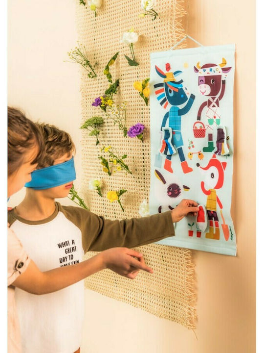 Lilliputiens Kinder Wanddekoration Tiere aus Stoff Ignace 34x1x64εκ.