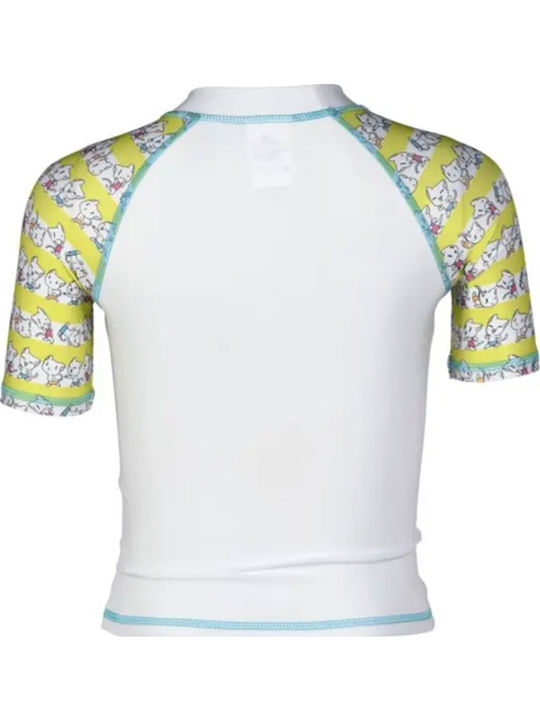 Arena Costum de baie pentru copii Rashguard Albă