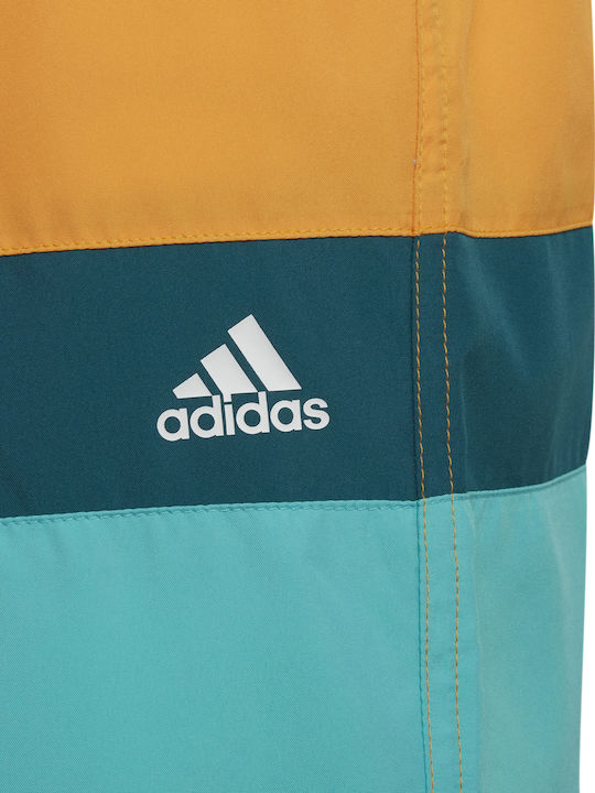 adidas Colorblock Costum de baie pentru copii Pantaloni scurți de înot Bej