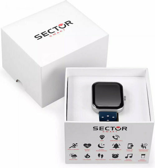S-03 Pro Aluminium 45mm Smartwatch with Heart Rate Monitor (Blue)