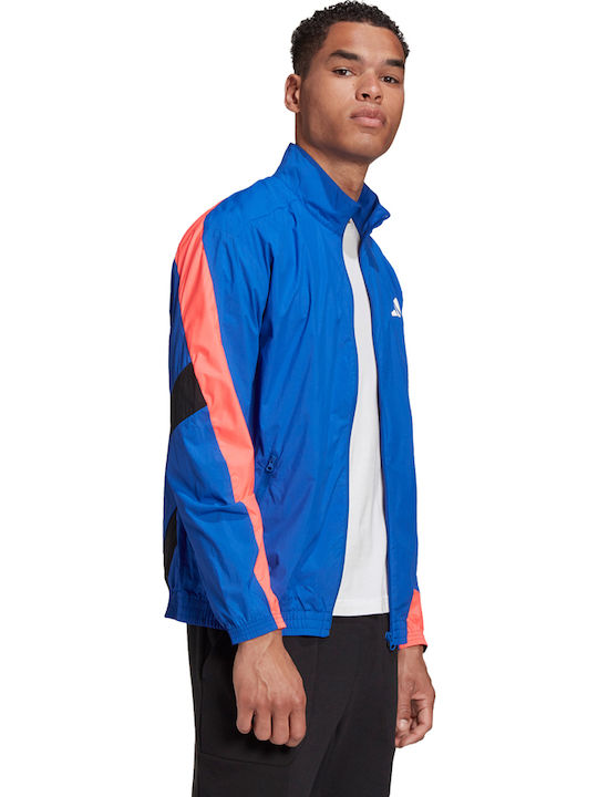 Woven Tape Ανδρική Ζακέτα Track Jacket Μπλε