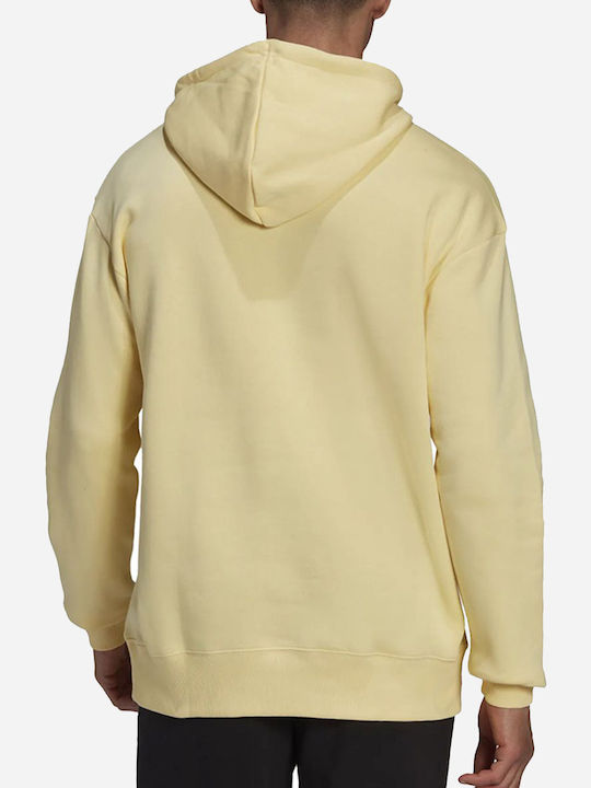 Adidas Men's Sweatshirt with Hood and Pockets Gold