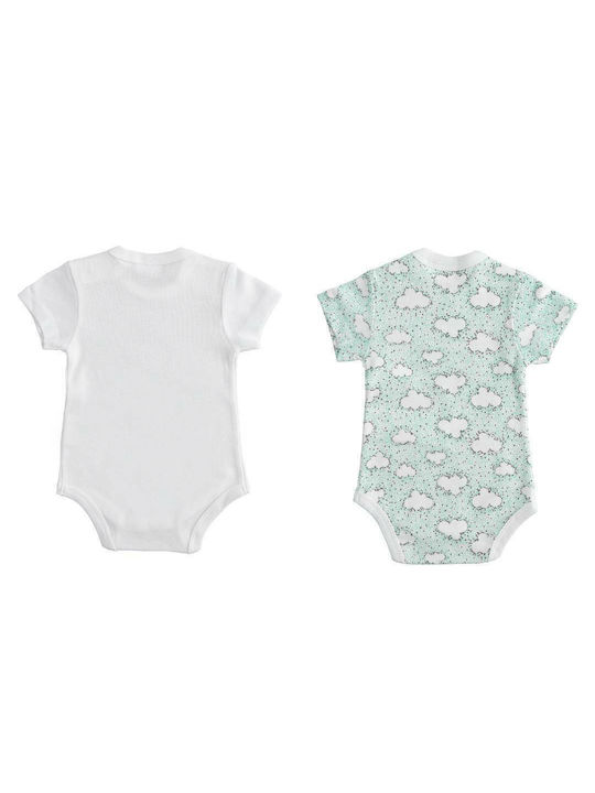 iDO Baby Bodysuit Underwear Set Short-Sleeved Green