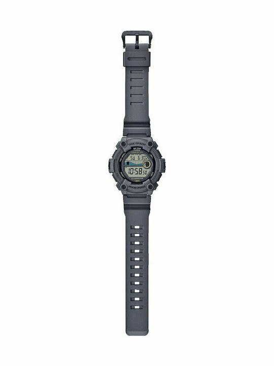 Casio Ceas Digital Pentru Bărbați 51mm cu Baterie și Curea Din Cauciuc Gri