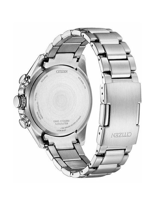 Citizen PCAT Atomic Timekeeping Watch Eco - Drive with Silver Metal Bracelet