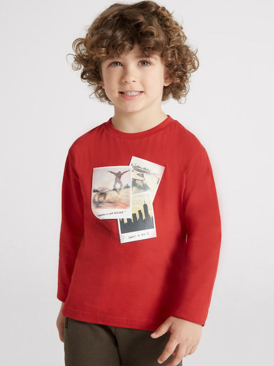 Mayoral Kids Blouse Long Sleeve Red