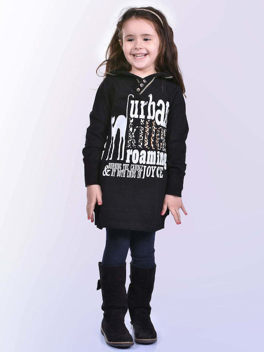 Joyce Kids Tunic Long Sleeve Black