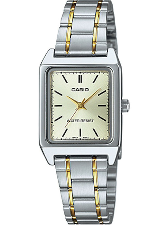 Casio Women's Watch with Silver Metal Bracelet