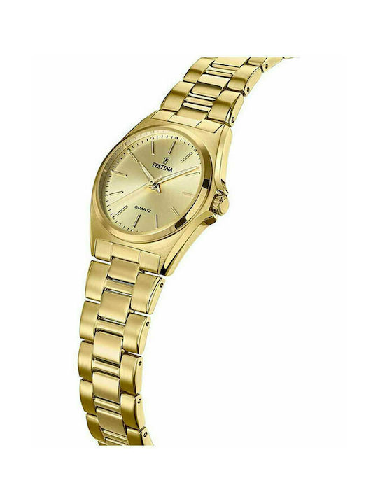 Festina Watch with Gold Metal Bracelet