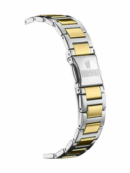 Festina Crystals Ρολόι Μπαταρίας με Μεταλλικό Μπρασελέ Festina Crystals Ρολόι Μπαταρίας με Μεταλλικό Μπρασελέ