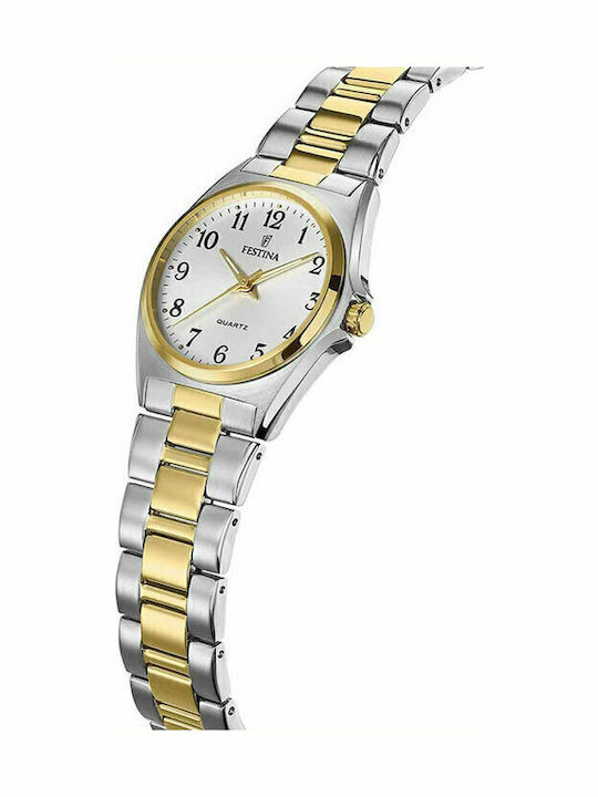 Festina Γυναικείο Ρολόι 31mm Μπαταρίας με Μεταλλικό Μπρασελέ