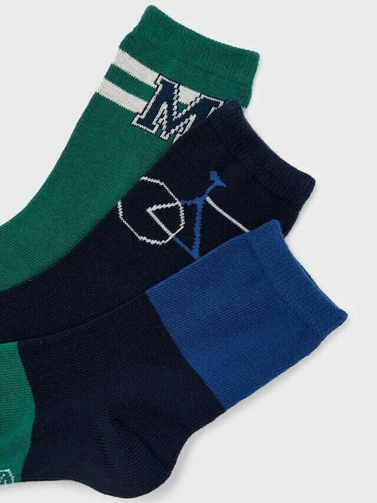 Mayoral Boys 3 Pack Knee-High Socks Blue