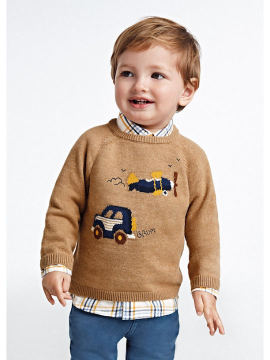 Mayoral Kids Sweater Long Sleeve Beige