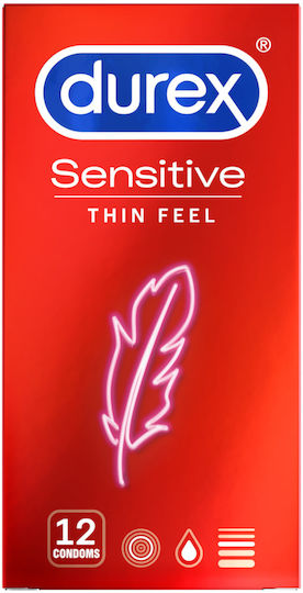 Durex Προφυλακτικά Sensitive 12τμχ 56mm