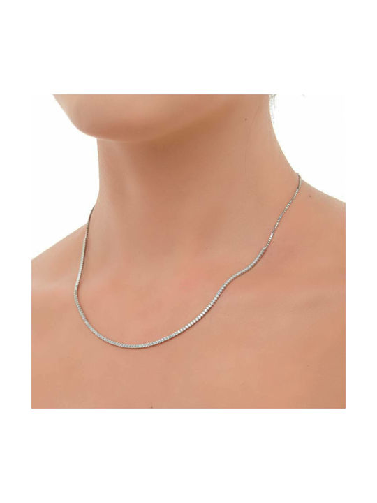 Oxzen Halskette aus Silber mit Zirkonia