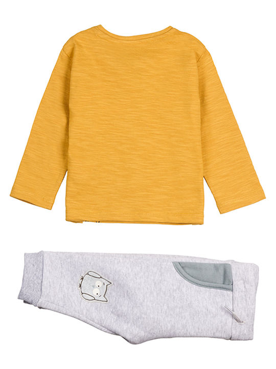 Losan Kids Sweatpants Set Yellow 2pcs