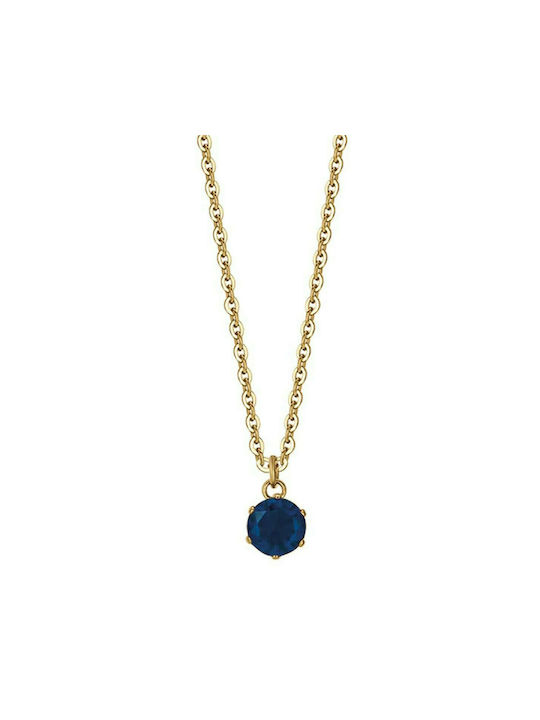 Luca Barra Necklace from Gold Plated Steel