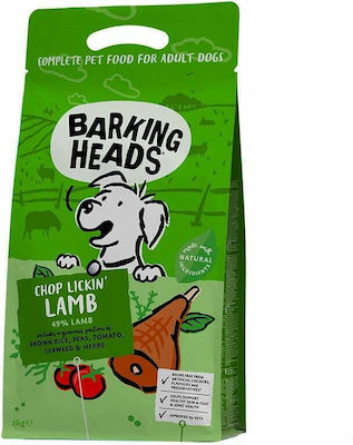 Barking Heads Chop Lickin' Lamb 12kg Dry Food for Adult Dogs with Lamb and Brown rice