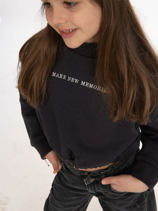 Hanorac Copii Cropped Gri
