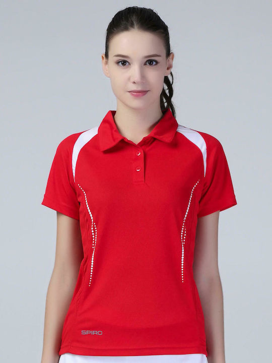 Result Spiro Team Spirit Γυναικείο Διαφημιστικό T-shirt Κοντομάνικο Red/White