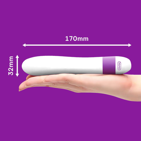Durex Intense Pure Fantasy Κλασικός Δονητής 16.5cm White